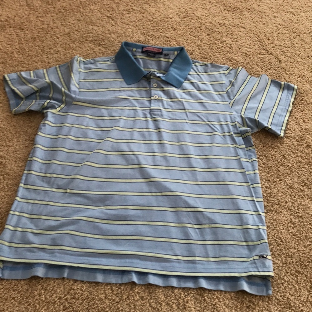 VINEYARD VINES blue combo striped size M Polo